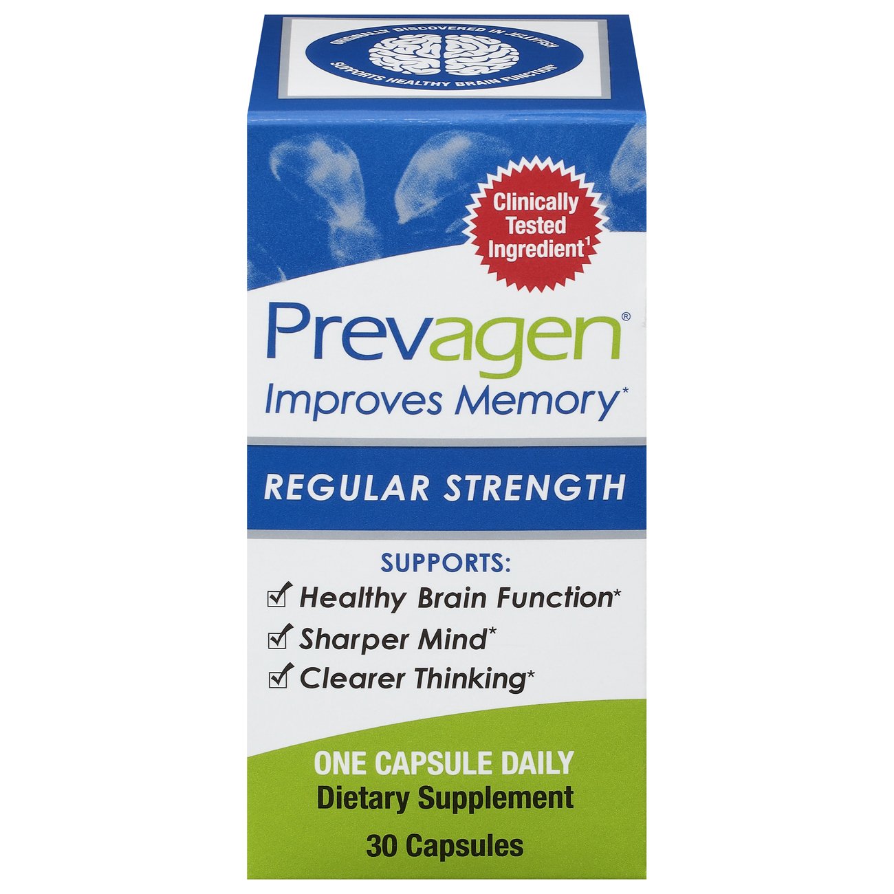 Prevagen® Regular Strength Memory Support - 30 Capsules (Apoaequorin Supplement) Vitamins & Supplements Pasteur Pharmacy