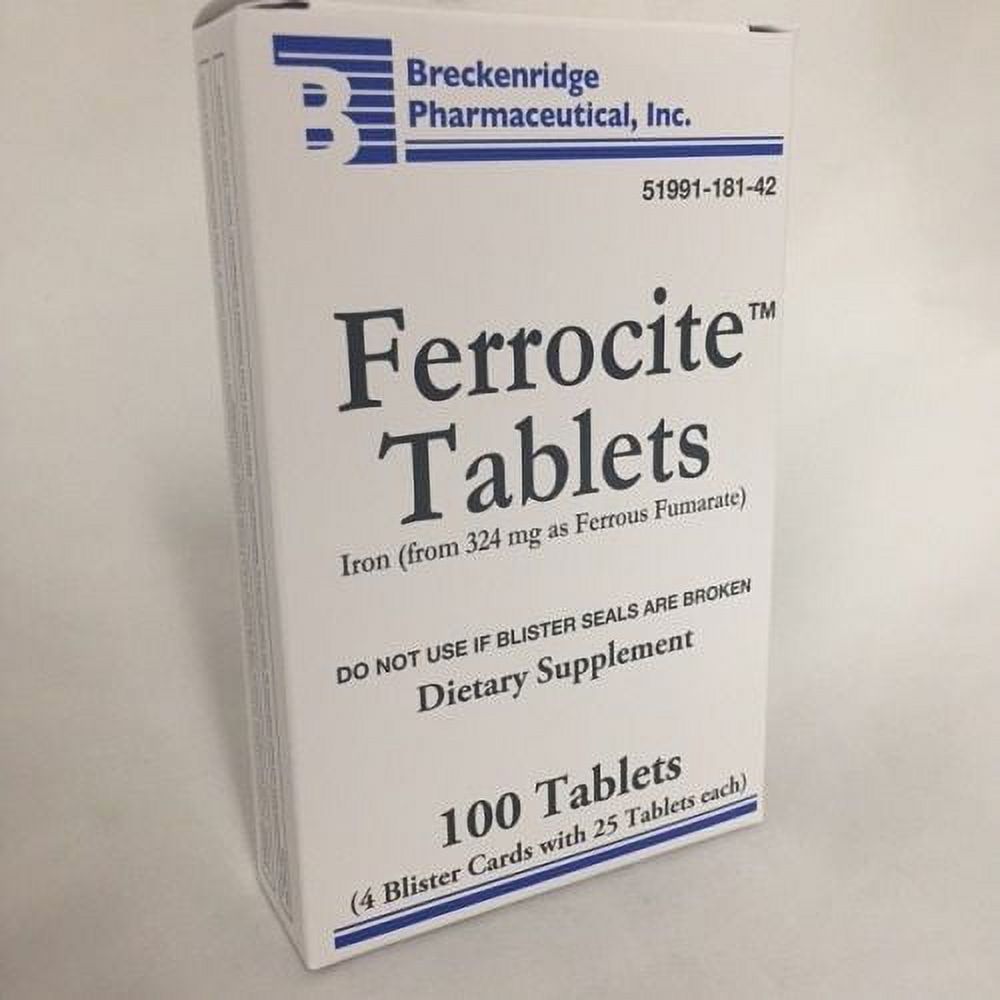 Ferrocite Tb 324Mg 100 Vitamins & Supplements Pasteur Pharmacy