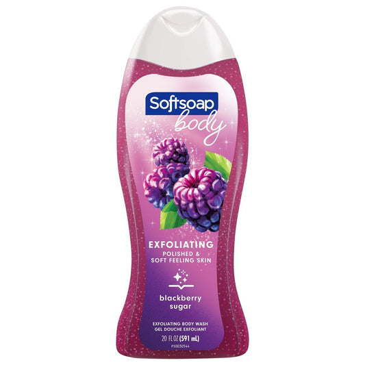 Softsoap Exfoliating Body Wash - Blackberry Sugar Scrub - 20 Fl Oz Body Wash Pasteur Pharmacy
