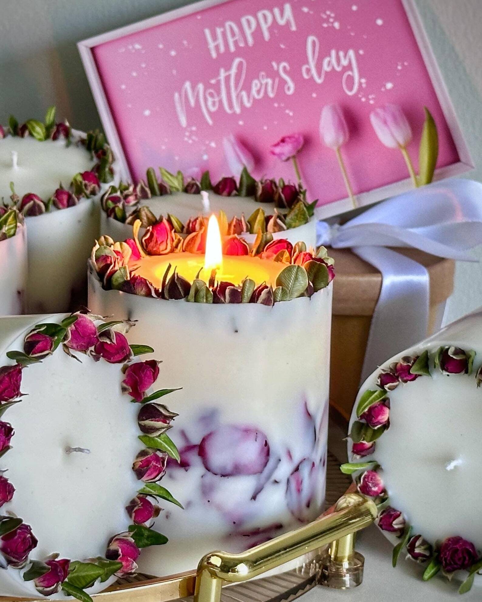 Unique candle - Valentine day home decor and best gifts for her| birthday candle gift | unique mothers day gift | Gifts for Girlfriend Christmas Decoration Fragrant Nest