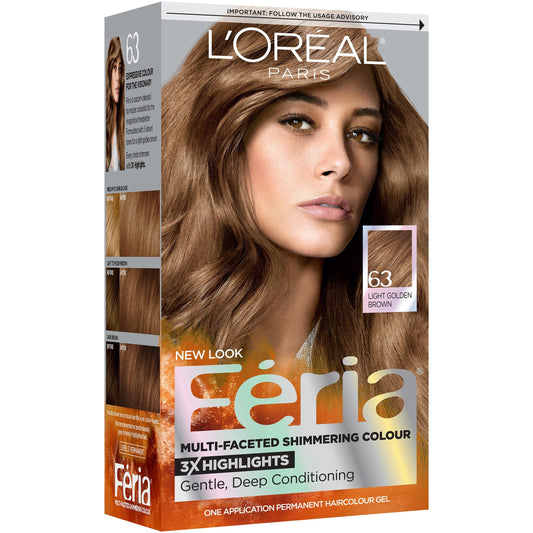 Feria L'Oréal Paris Multi-Faceted Permanent Hair Color - 63 Light Golden Brown Hair Color Pasteur Pharmacy