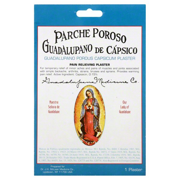 Guadalupano Capsicum Plaster Health & Beauty Pasteur Pharmacy