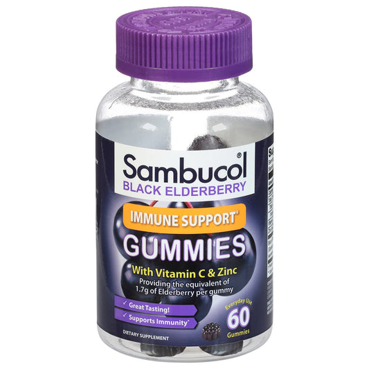 Sambucol Black Elderberry Immune Support Gummies Vitamins & Supplements Pasteur Pharmacy