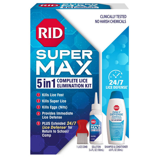 Rid Super Max 5-in-1 Complete Lice Elimination Treatment Kit Health & Beauty Pasteur Pharmacy