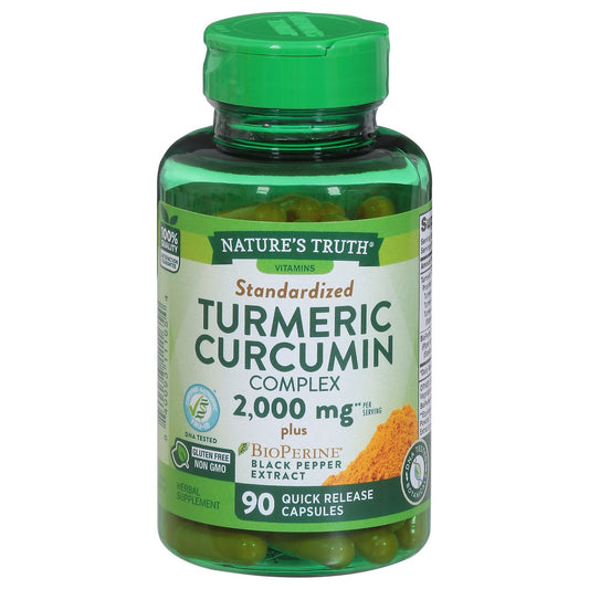 Nature's Truth Standardized Turmeric Curcumin Complex 2000 Mg 90Ct Vitamins & Supplements Pasteur Pharmacy