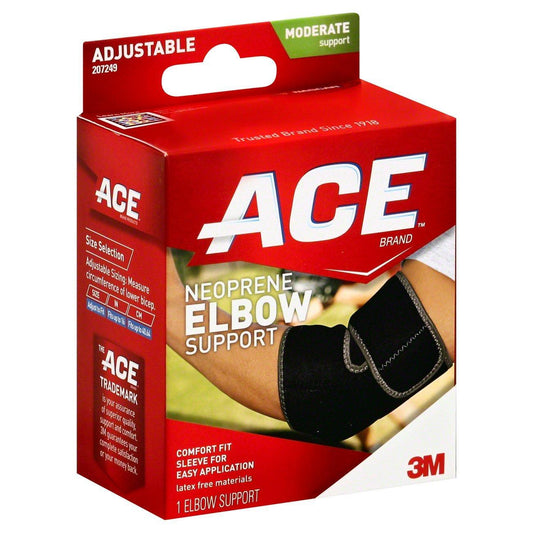 Ace Brand Neoprene Elbow Support, Adjustable Brace, One Size Supports & Braces Pasteur Pharmacy