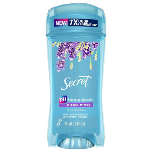 Secret Women's Fresh Clear Gel Antiperspirant And Deodorant - Relaxing Lavender, 2.6 Oz Deodorant Pasteur Pharmacy
