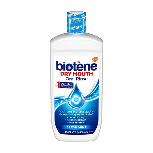 Biotene Oral Rinse Mouthwash For Dry Mouth, Fresh Mint - 16 Fl Oz Mouthwash Pasteur Pharmacy