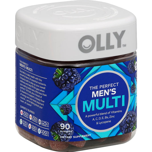 Olly Men's Multivitamin Gummies, Blackberry Blitz Flavor, 90 Count Vitamins & Supplements Pasteur Pharmacy