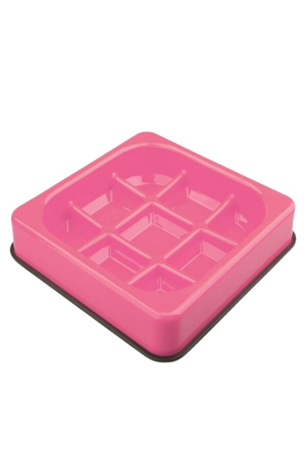 M-Pets Waffle Slow Feeder Pet Bowl Pink 1500ml