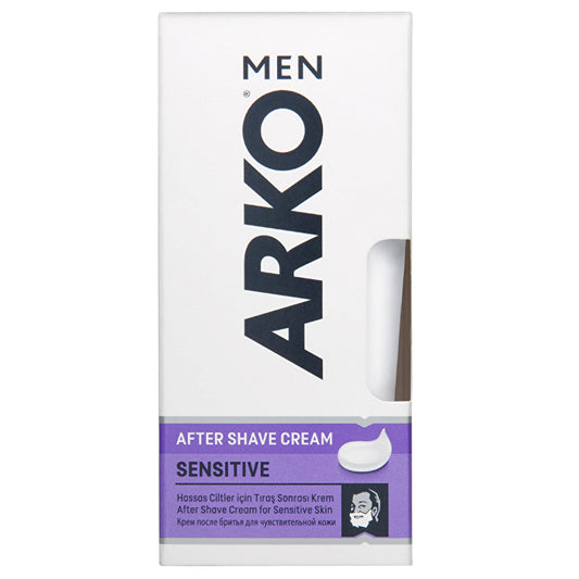 Arko Men Sensitive Post Shave Cream 50ml - Soothing Formula | Men’s Grooming