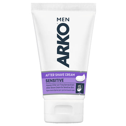 Crème après-rasage Arko Men Sensitive 50ml - Formule apaisante | Soins pour hommes