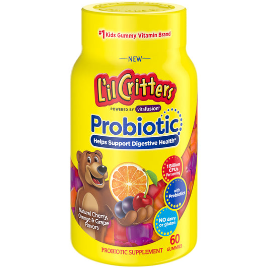 L'il Critters Kids Gummy Probiotic, Digestive Support, 60 Count Vitamins & Supplements Pasteur Pharmacy