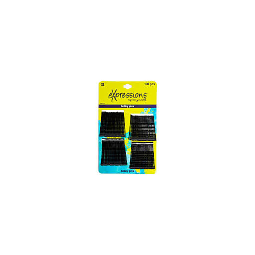 Expressions Bobby Pins – Black (100 Count) Personal Care Pasteur Pharmacy