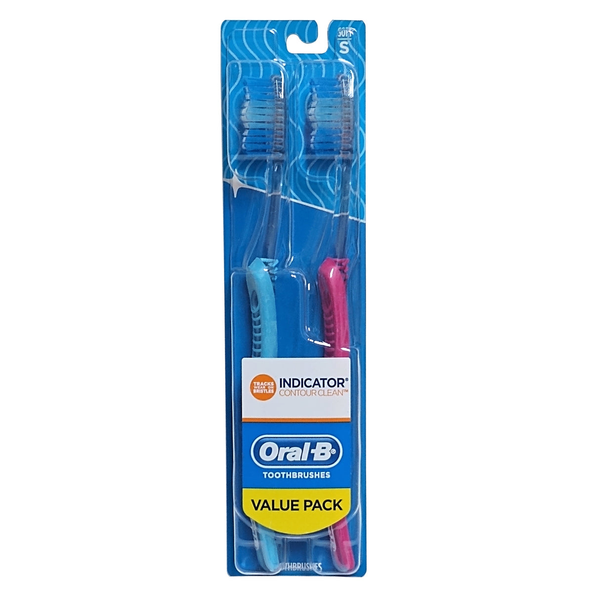 Oral-B Toothbrushes, Indicator Contour Clean, Soft, Value Pack