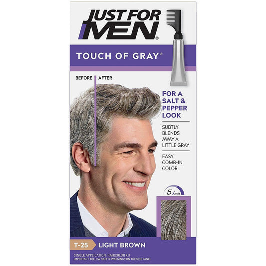 Just For Men Touch Of Gray Hair Treatment Color, Light Brown T-25 Hair Color Pasteur Pharmacy