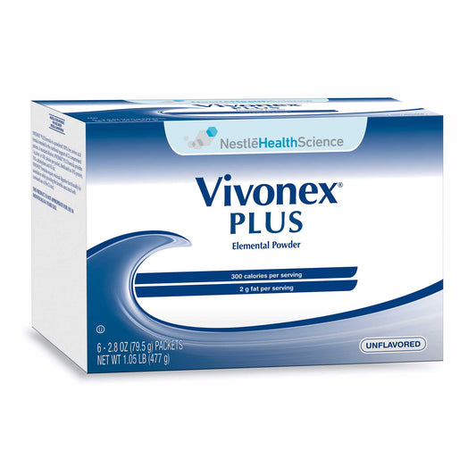 Vivonex Plus Unflavored Elemental Powder 6-2.8 Oz. Packs Vitamins & Supplements Pasteur Pharmacy