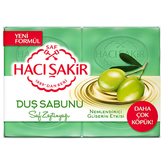 Savon de douche à la glycérine Hacı Şakir 4x125g - Savon turc traditionnel