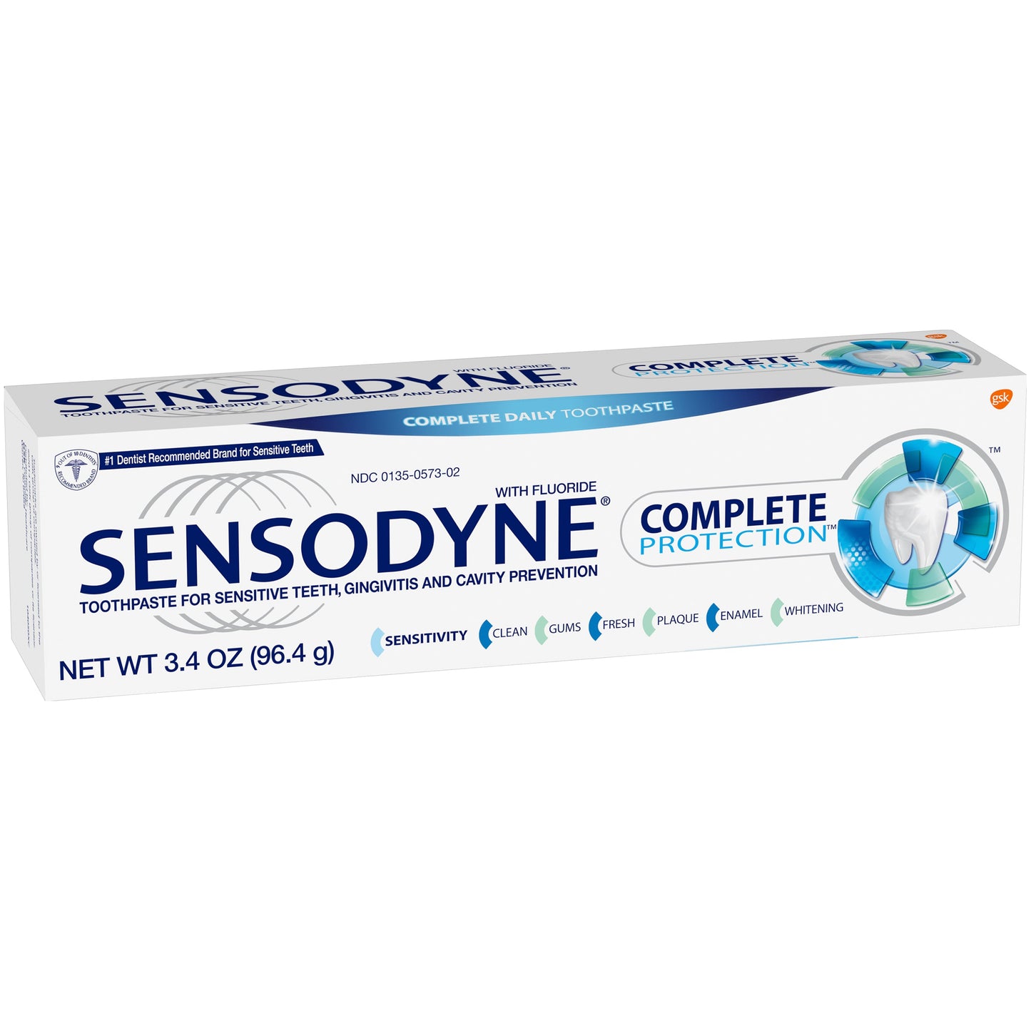Sensodyne Complete Protection Sensitive Toothpaste Mint 3.4 Oz For Adults Toothpaste Pasteur Pharmacy