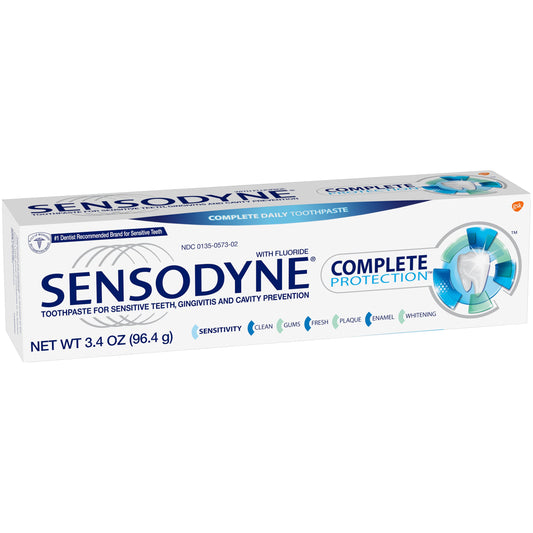Sensodyne Complete Protection Sensitive Toothpaste Mint 3.4 Oz For Adults Toothpaste Pasteur Pharmacy