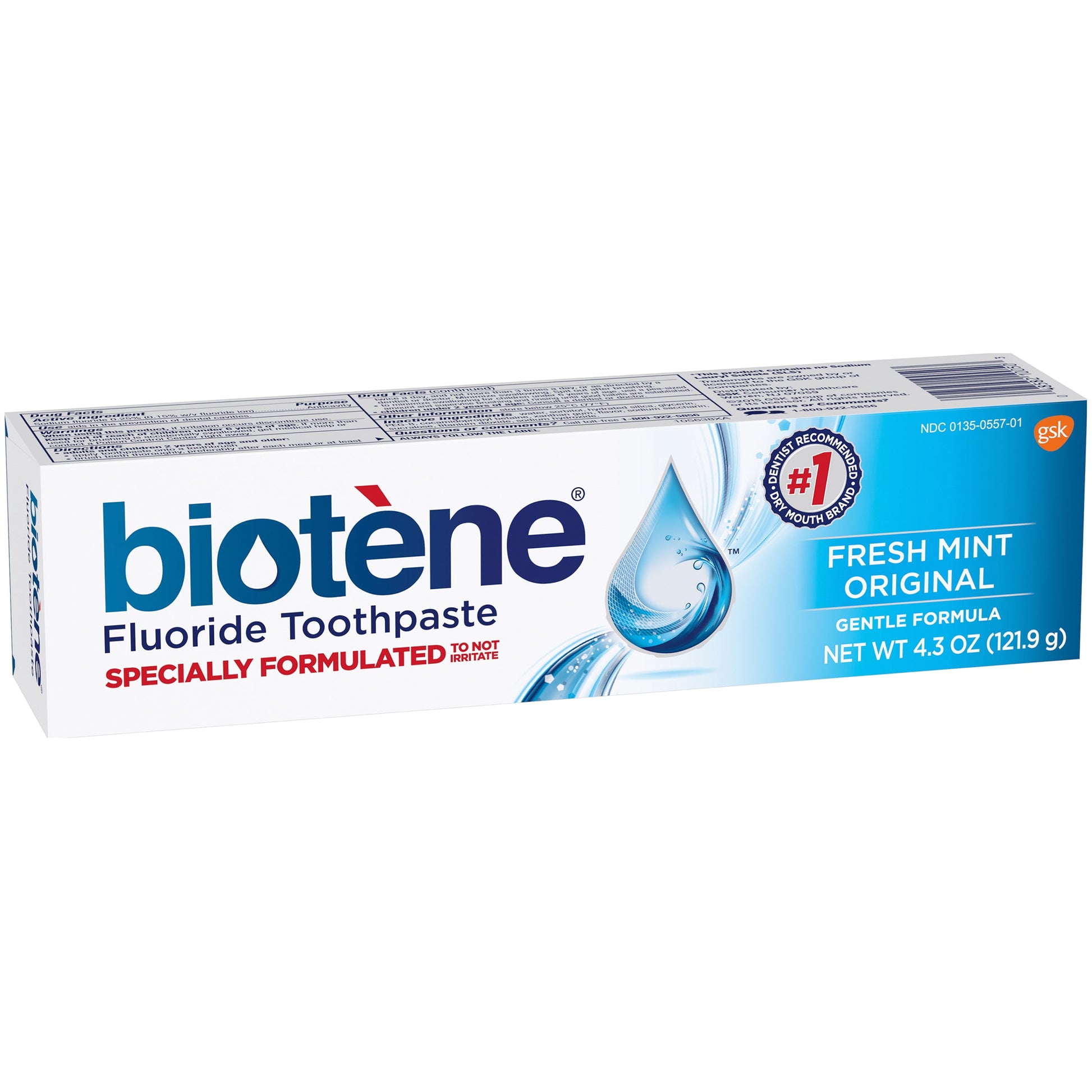 Biotene Fresh Mint Original Fluoride Toothpaste, 4.3 Ounce Toothpaste Pasteur Pharmacy