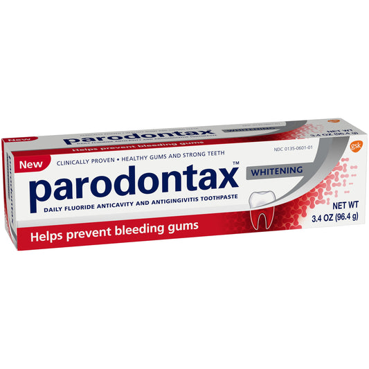 Parodontax Teeth Whitening Toothpaste For Bleeding Gums - 3.4 Ounces Toothpaste Pasteur Pharmacy