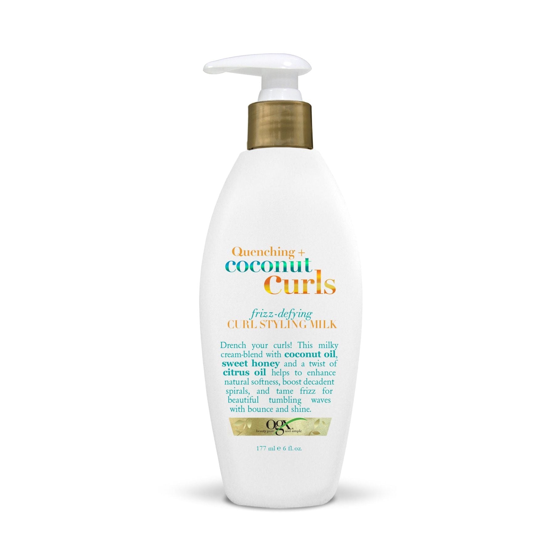 OGX Quenching Coconut Curls Frizz-Defying Curl Styling Milk 6 Oz Health & Beauty Pasteur Pharmacy