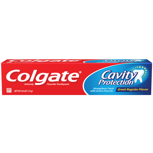 Colgate Cavity Protection Toothpaste with Fluoride, Great Regular Flavor, 4 oz Toothpaste Pasteur Pharmacy