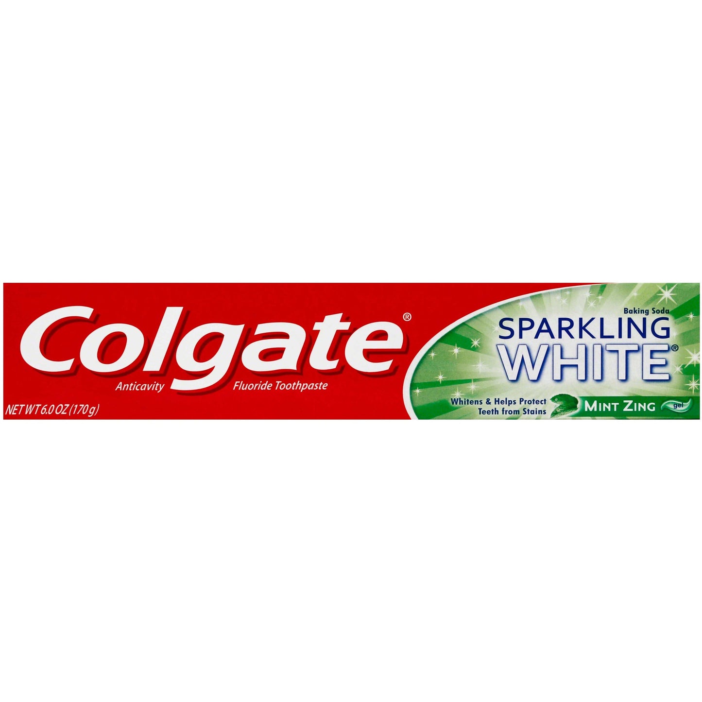 Colgate Sparkling White Whitening Toothpaste Gel, Mint Zing Flavor, 6 oz (170g) Toothpaste Pasteur Pharmacy