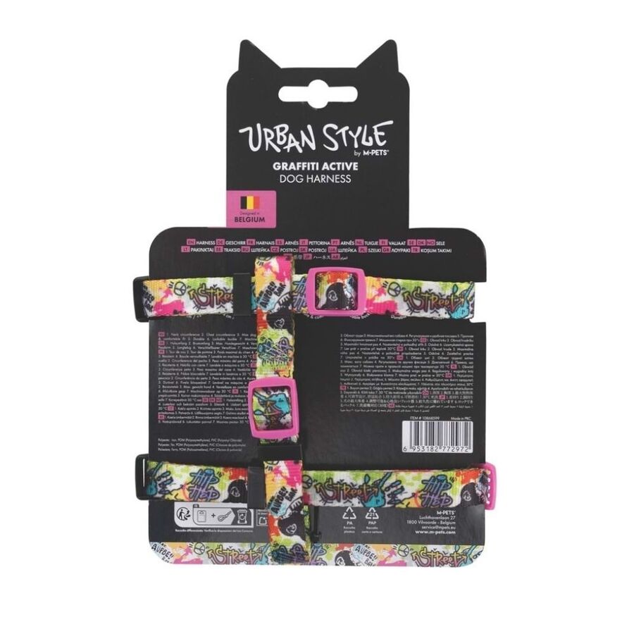 M-Pets Urbanstyle Graffiti Active Dog Harness XS