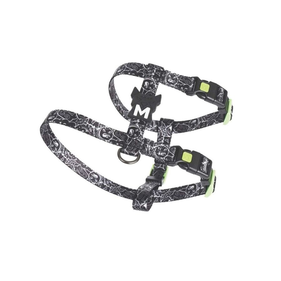 M-Pets Urbanstyle Active Dog Harness Black & White Size M
