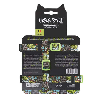 Harnais pour chien actif M-Pets Urbanstyle multicolore XS