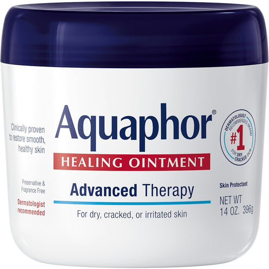 Aquaphor Healing Ointment, Advanced Therapy, For Dry, Cracked, Or Irritated Skin, 14 Ounce Lotion & Moisturizer Pasteur Pharmacy