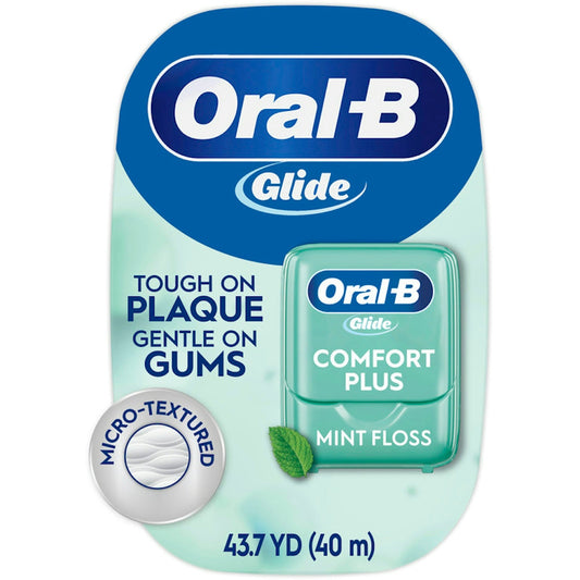 Oral-B Glide Pro-Health Comfort Plus Dental Floss, Mint, 43.7 Yards Dental Floss Pasteur Pharmacy