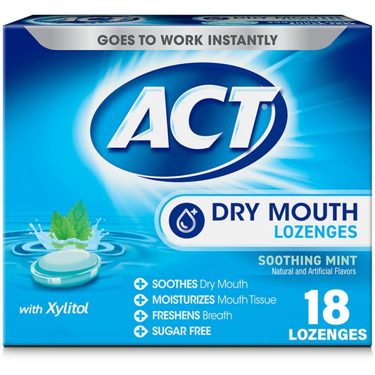 Act Total Care Dry Mouth Lozenges, Soothing Mint Oral Care Pasteur Pharmacy