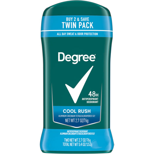 Degree Men Dry Protection Antiperspirant Deodorant Cool Rush Twin Pack Deodorant Pasteur Pharmacy