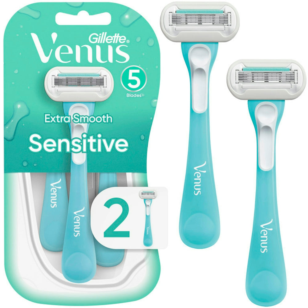 Gillette Venus Extra Smooth Sensitive Women's Disposable Razors - 2ct Razors & Razor Blades Pasteur Pharmacy