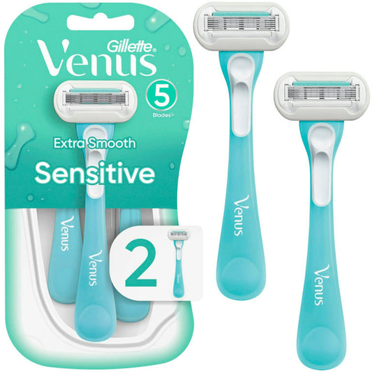 Gillette Venus Extra Smooth Sensitive Women's Disposable Razors - 2ct Razors & Razor Blades Pasteur Pharmacy