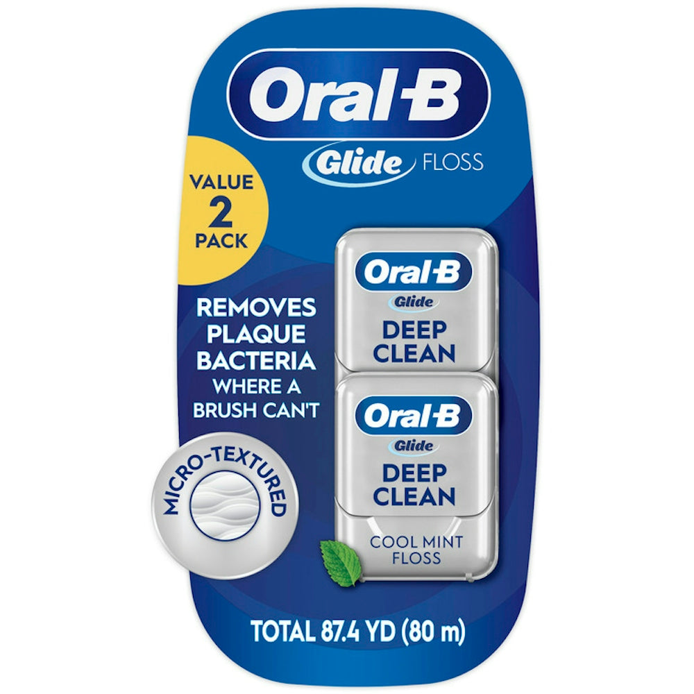 Oral-B Glide Pro-Health Deep Clean Dental Floss, Cool Mint, 80m (87.4 yd) Dental Floss Pasteur Pharmacy