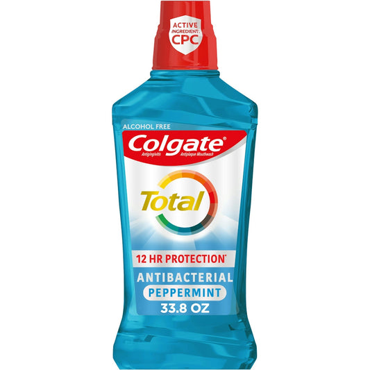 Colgate Total Advanced Mouthwash - Peppermint 33.81 Fl Oz Mouthwash Pasteur Pharmacy