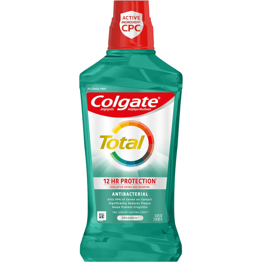Colgate Total Advanced Mouthwash - Spearmint Surge 33.81 Fl Oz Mouthwash Pasteur Pharmacy