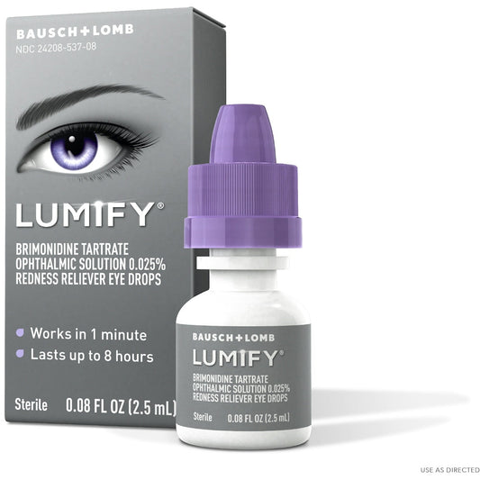 LUMIFY Redness Reliever Sterile Eye Drops – Bausch + Lomb, 0.08 fl oz Eye Drops & Lubricants Pasteur Pharmacy