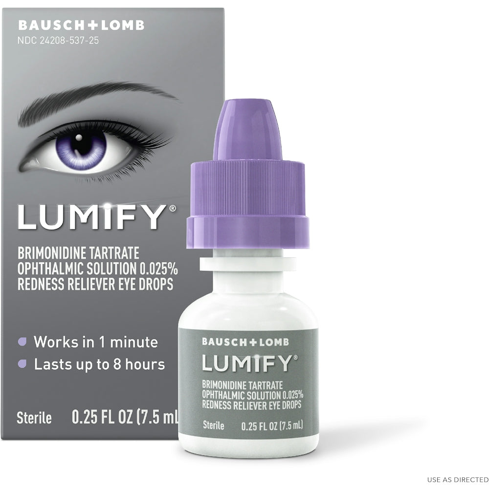 Lumify Eye Drops, Redness Reliever, Large Size 0.25 Fl Oz Eye Drops & Lubricants Pasteur Pharmacy