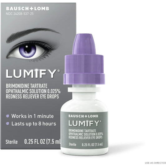 Lumify Eye Drops, Redness Reliever, Large Size 0.25 Fl Oz Eye Drops & Lubricants Pasteur Pharmacy