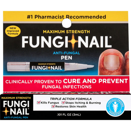 Fungi Nail Anti Fungal Pen, Maximum Strength 0.101 Fl Oz Foot Care Pasteur Pharmacy