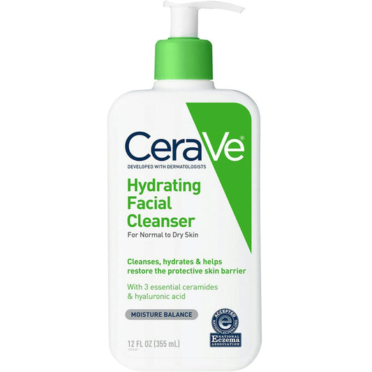 CeraVe Hydrating Facial Cleanser For Normal To Dry Skin - 12 Fl Oz Facial Cleansers Pasteur Pharmacy