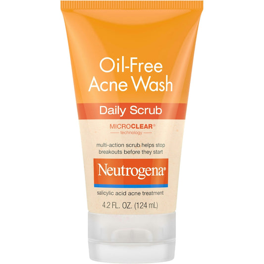 Neutrogena Oil-Free Acne Face Wash Daily Scrub With Salicylic Acid - 4.2 Fl Oz Health & Beauty Pasteur Pharmacy