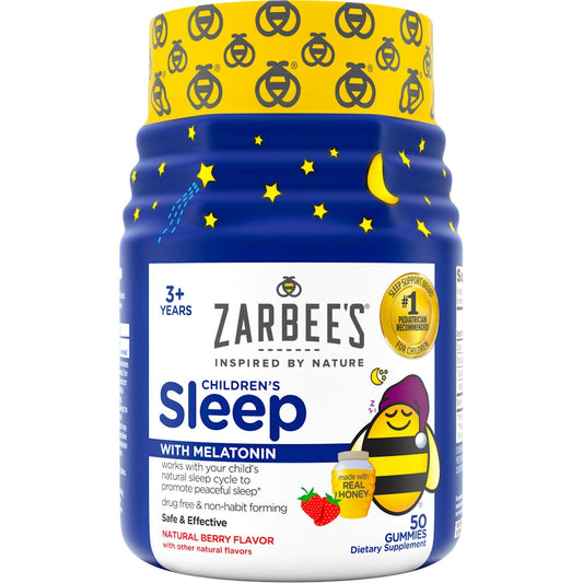 Zarbee's Children's Sleep with Melatonin Gummies, Natural Berry Flavor, 50 Count Vitamins & Supplements Pasteur Pharmacy