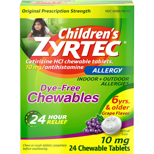 Zyrtec Cw 10 mg 24 Chd Odt 24H Grp Medicine & Drugs Pasteur Pharmacy