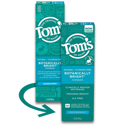 Tom's of Maine Botanically Bright Whitening Peppermint Toothpaste